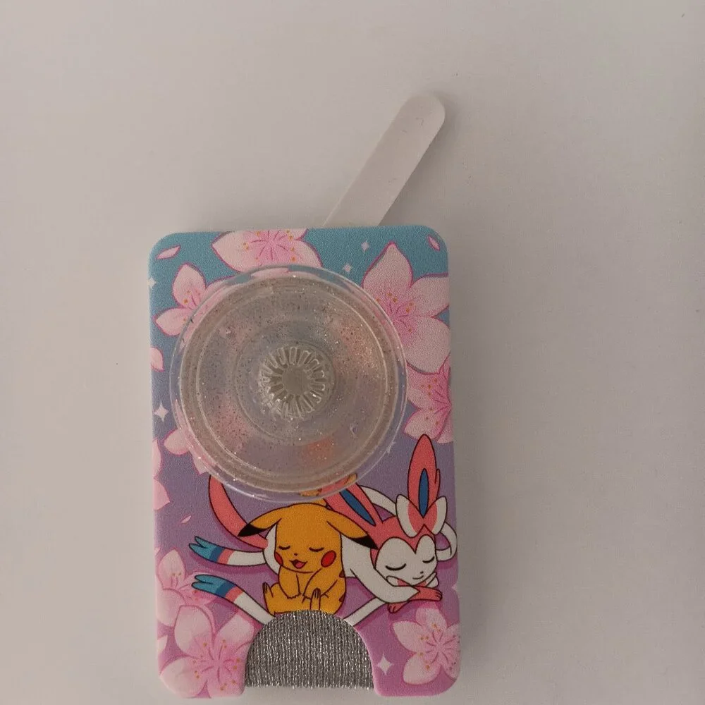 New PopSockets MagSafe Magnetic Phone Wallet Sakura Dreams Pokemon Pink Blue - Picture 6 of 6